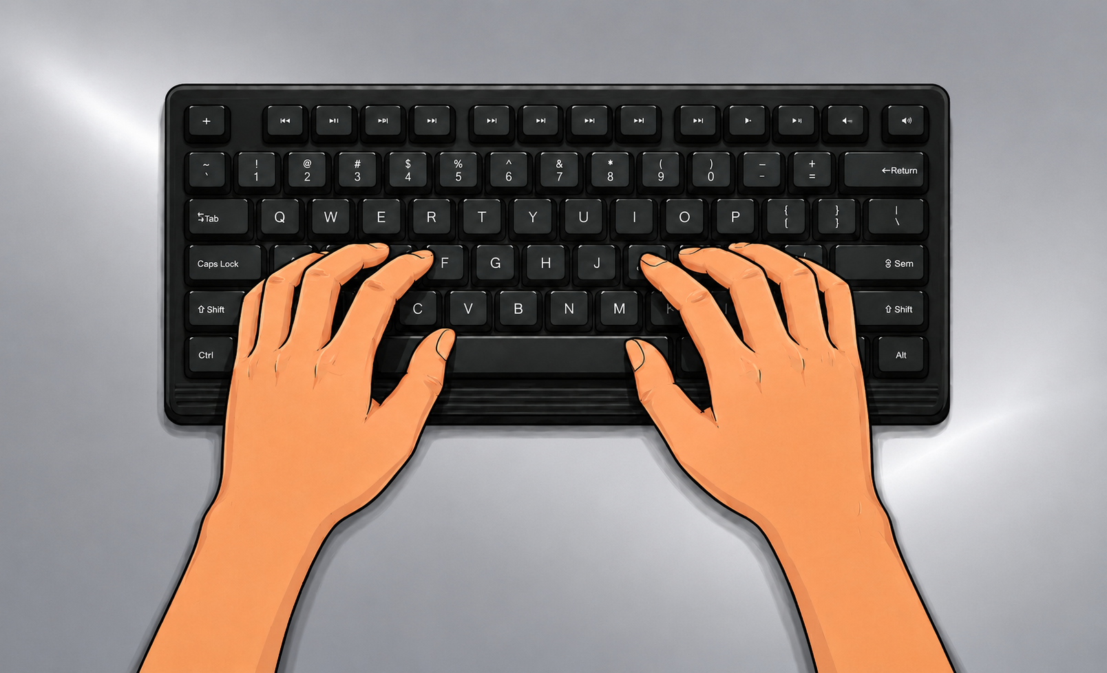 Cat typing at login